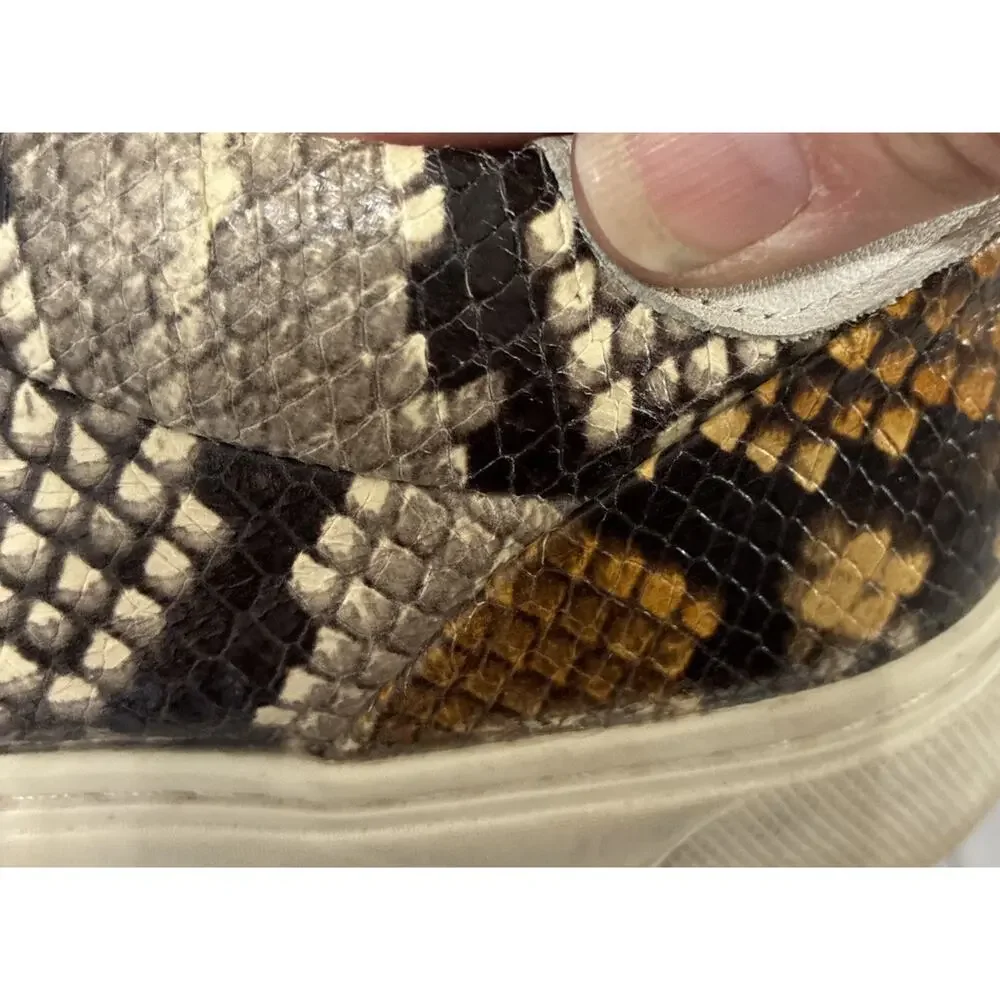 ARIAT Leather Snakeskin Sneakers Women’s 8 Western Shoes Two24 Python Rodeo RARE